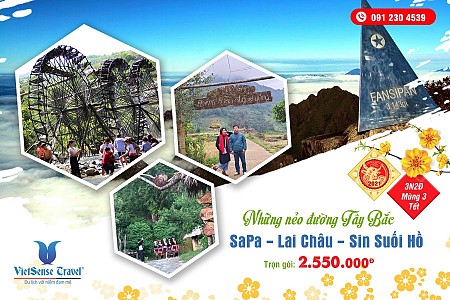 Hà Nội - Lào Cai - Sapa - Đèo Ô Quy Hồ - Bản Sin Suối Hồ - Thác Trái Tim | Tết Nguyên Đán 2024
